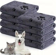 Ultra-Absorbent Pet Drying Towel – Soft, Quick-Dry Dog & Cat Bath Towel for Grooming
