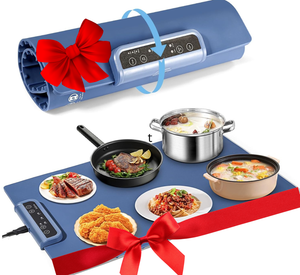 🔥 Premium Silicone Electric Heating Tray — Rapid Full-Surface Food Warmer with Adjustable Temperature & Timer