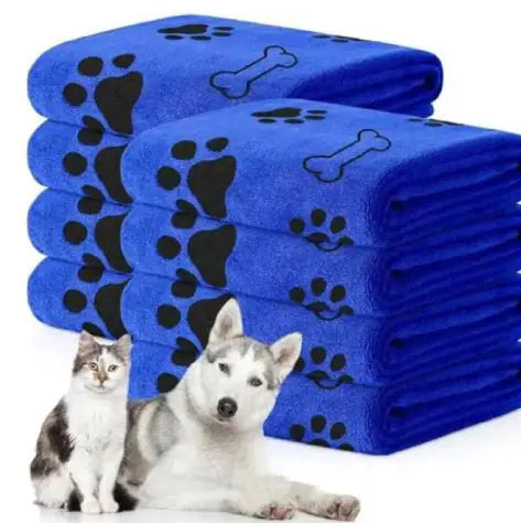 Ultra-Absorbent Pet Drying Towel – Soft, Quick-Dry Dog & Cat Bath Towel for Grooming