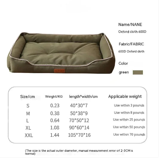 Bite-Resistant Waterproof Dog Mat – Durable, Chew-Proof Pet Bed for Indoor & Outdoor Use